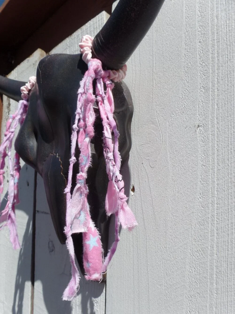 Hand Crafted Hair Tie Swag (1) COTTON CANDY